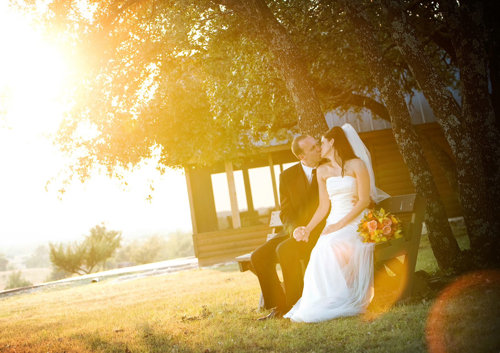 Bride and Groom Wedding Portrait