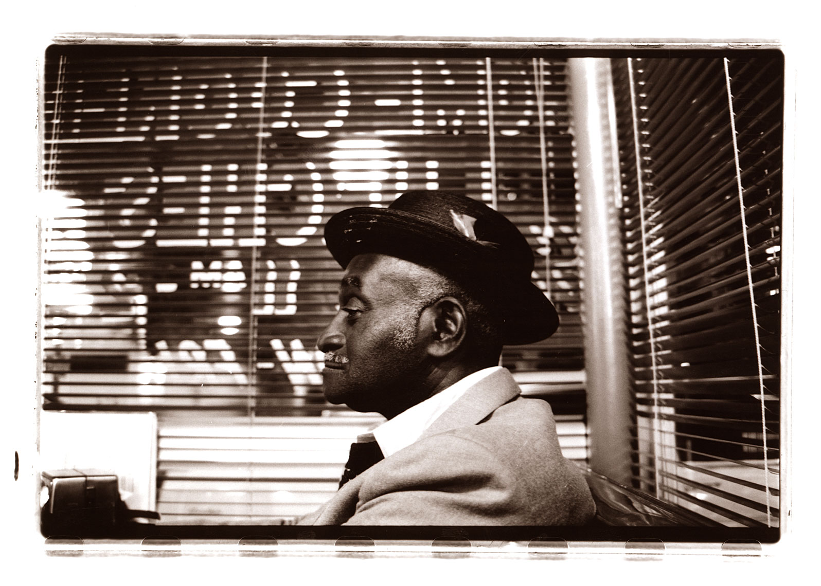 Portrait of Man at the Metro Diner in Dallas Texas