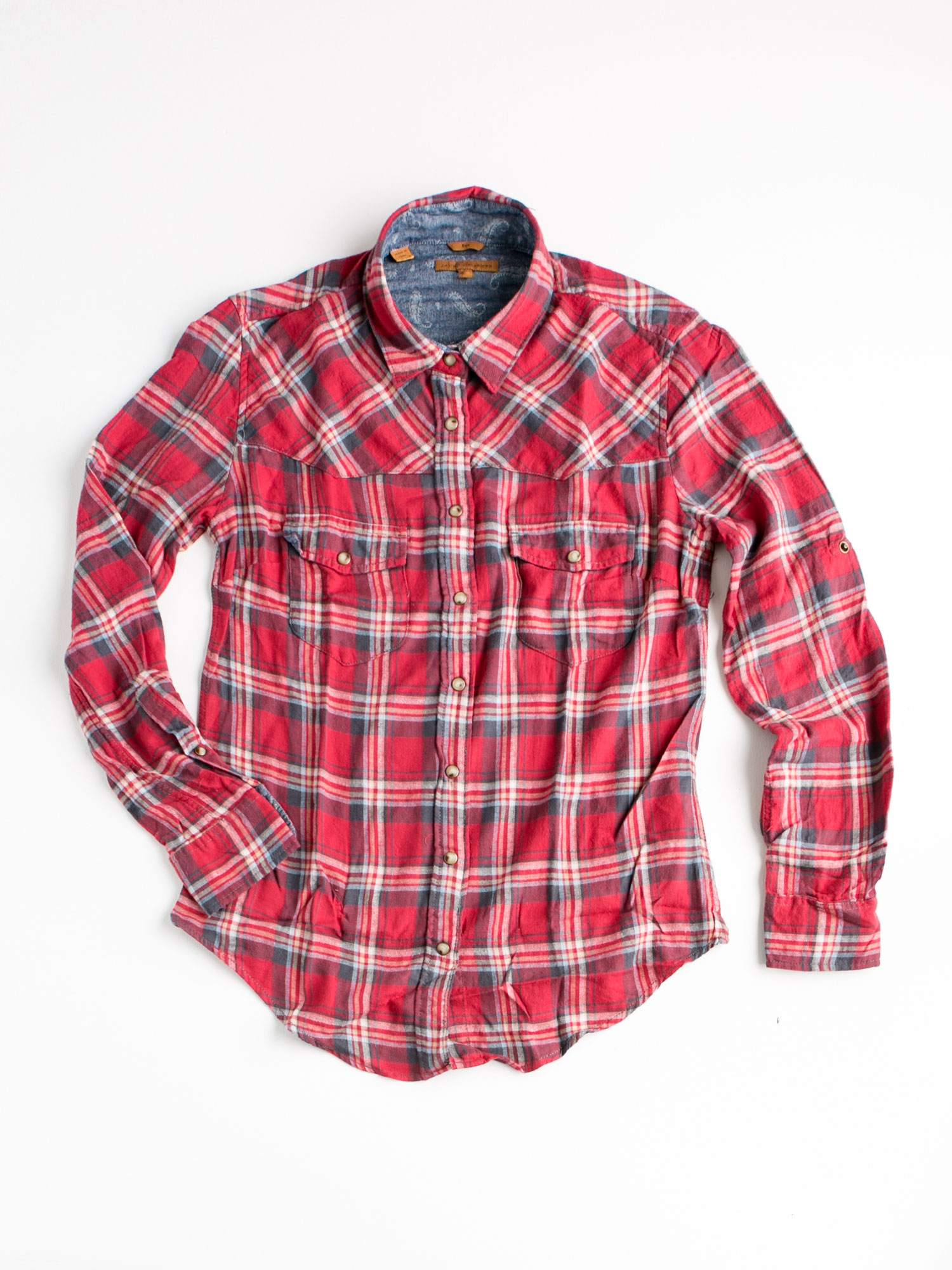 E Commerce Product Apparel Photography White Background Dallas Texas  Plaid Shirt
