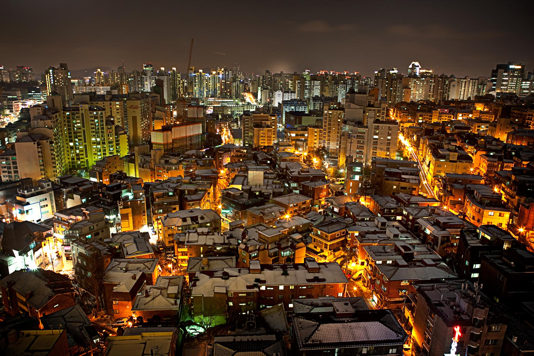 Seoul at Night in December