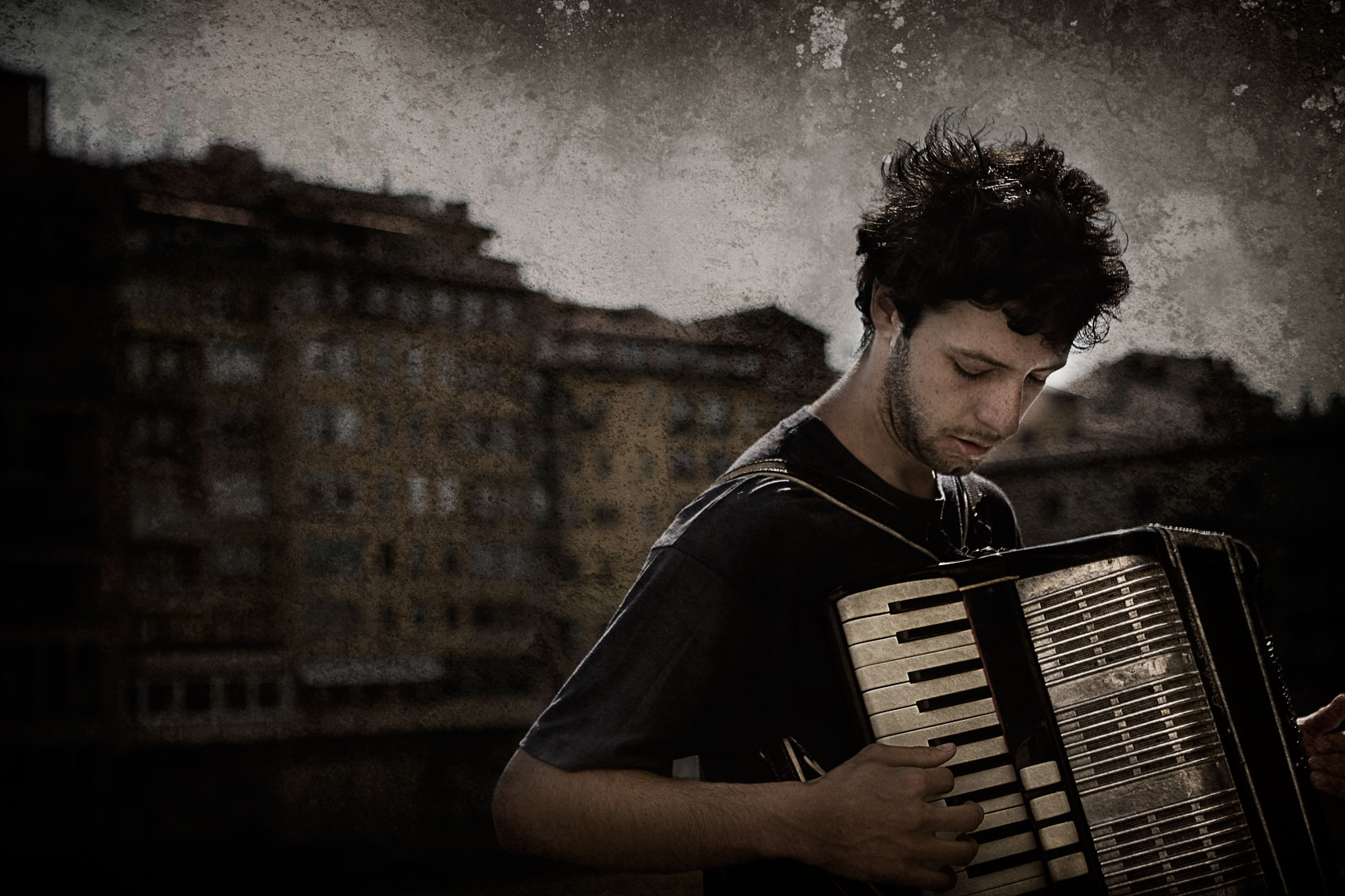 Italian Accordian Player Italy