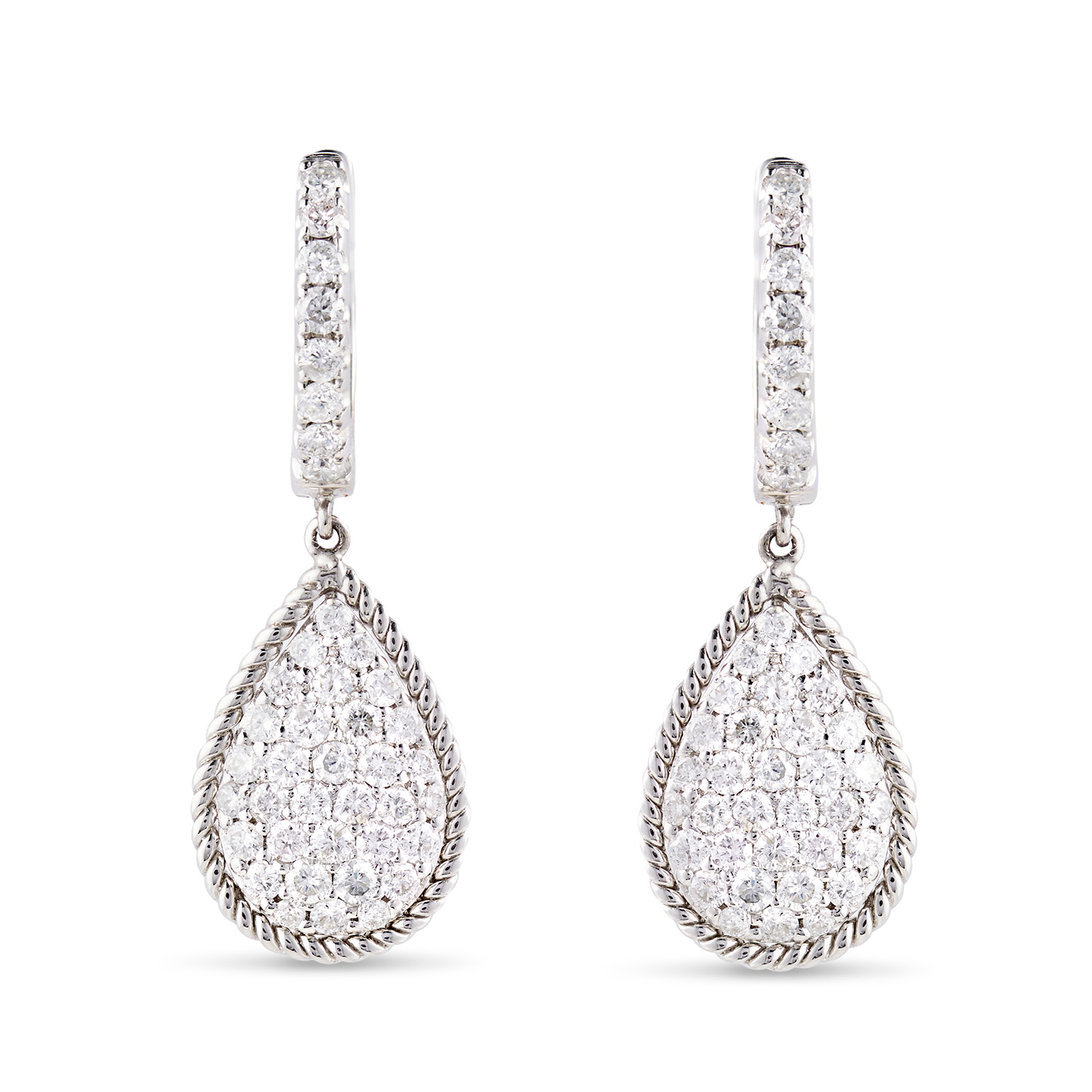 E Commerce Product Jewelry Photography on White Background Dallas Texas Teardrop Earrings